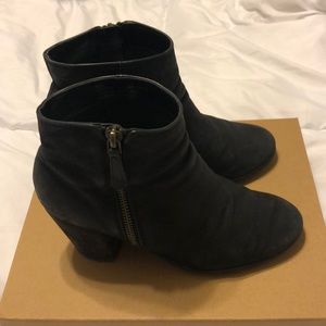 BP Trolley Black Leather Booties